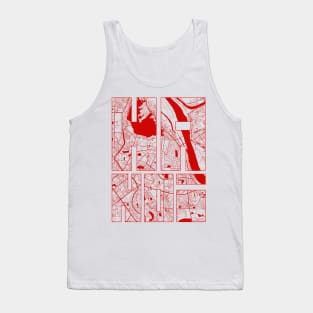 Hanoi, Vietnam City Map Typography - Oriental Tank Top